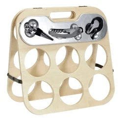 La Chaise Longue Vin & Champagne-PORTE BOUTEILLE PLIANT ET SON COFFRET VIN