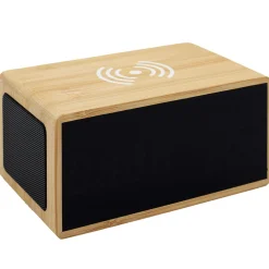 La Chaise Longue Horloge & Réveil-REVEIL CHARGEUR BOIS