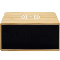 La Chaise Longue Horloge & Réveil-REVEIL CHARGEUR BOIS