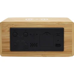 La Chaise Longue Horloge & Réveil-REVEIL CHARGEUR BOIS