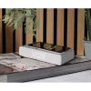 La Chaise Longue Horloge & Réveil-REVEIL CHARGEUR BOIS GRIS