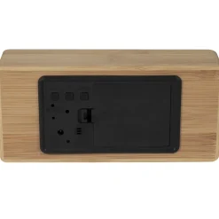 La Chaise Longue Horloge & Réveil-REVEIL LED GM FIBRE BOIS NATUREL