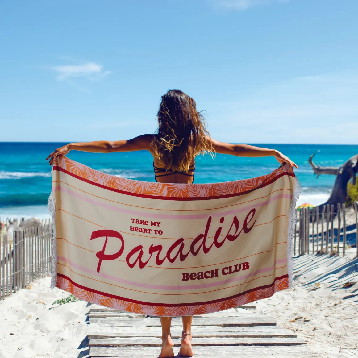 La Chaise Longue Piscine & Plage-SERVIETTE DE PLAGE PARADISE