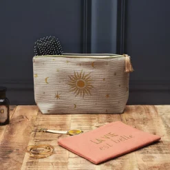 La Chaise Longue Sacs & Pochettes-SET DE 2 TROUSSES GAZE DE COTON PALAZZO