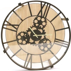 La Chaise Longue Mobilier-TABLE D APPOINT HORLOGE 50.5X50.5X49CM