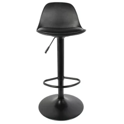 La Chaise Longue Mobilier-TABOURET DE BAR ISAK NOIR - Lot de 2