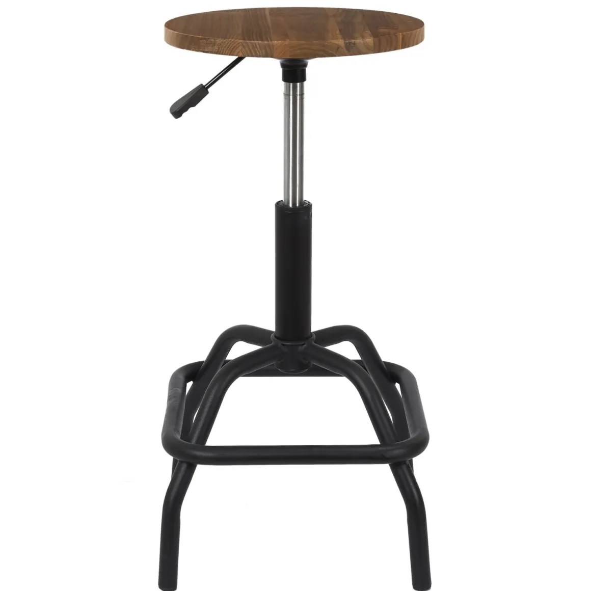 La Chaise Longue Mobilier-TABOURET DE BAR REGLABLE BOIS BRUT ACE