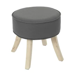 La Chaise Longue Mobilier-TABOURET ROMEO GRIS