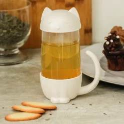 La Chaise Longue Thé & Café-TASSE AVEC INFUSEUR CHAT