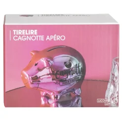 La Chaise Longue Déco-TIRELIRE COCHON POUR L'APERO ELECTROPLATE