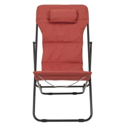 La Chaise Longue Mobilier-TRANSAT PLIABLE CORFOU TERRACOTTA