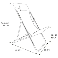 La Chaise Longue Mobilier-TRANSAT PLIABLE CORFOU TERRACOTTA