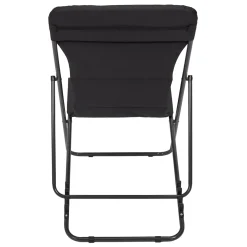 La Chaise Longue Mobilier-TRANSAT PLIANT CORFOU NOIR