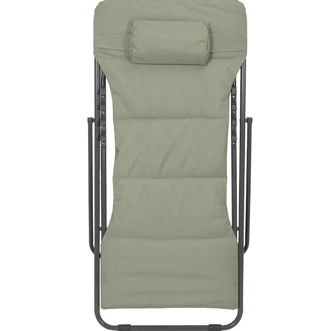 La Chaise Longue Mobilier-TRANSAT PLIANT CORFOU VERT KAKI