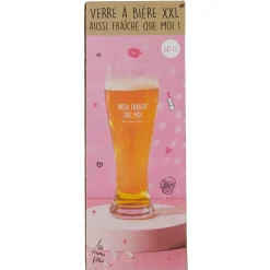 La Chaise Longue Pique-nique & Barbecue-VERRE A BIERE AUSSI FRAICHE QUE MOI