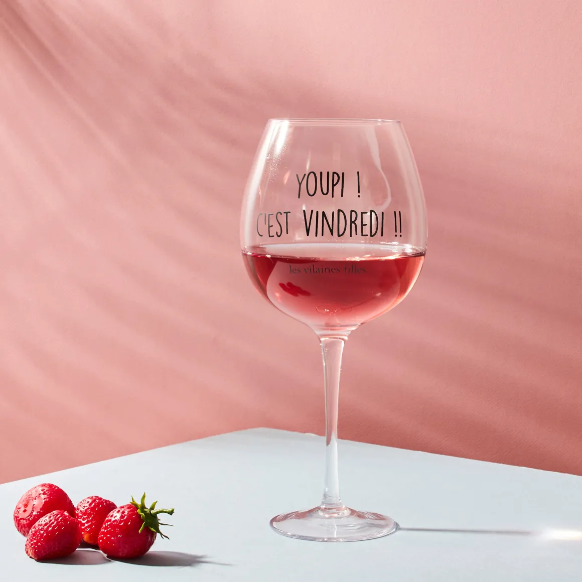 La Chaise Longue Vin & Champagne-VERRE A VIN 75 CL YOUPI C EST VINDREDI