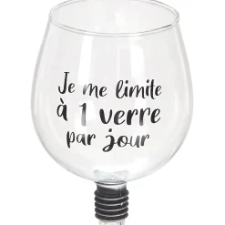 La Chaise Longue Vin & Champagne-VERRE EMBOUT DE BOUTEILLE