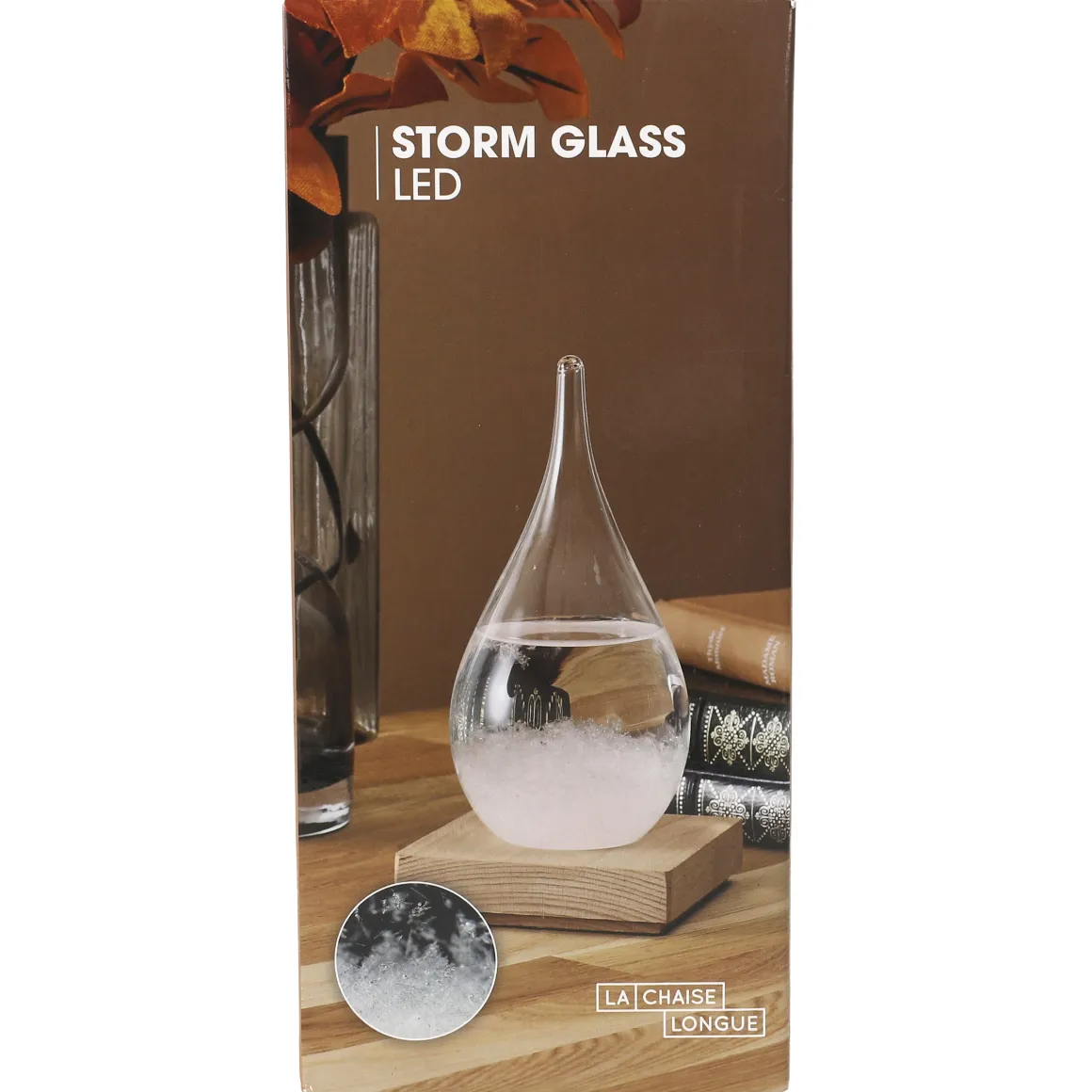 La Chaise Longue Déco-VERRE TEMPETE GOUTTE LED