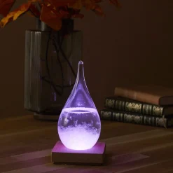 La Chaise Longue Déco-VERRE TEMPETE GOUTTE LED
