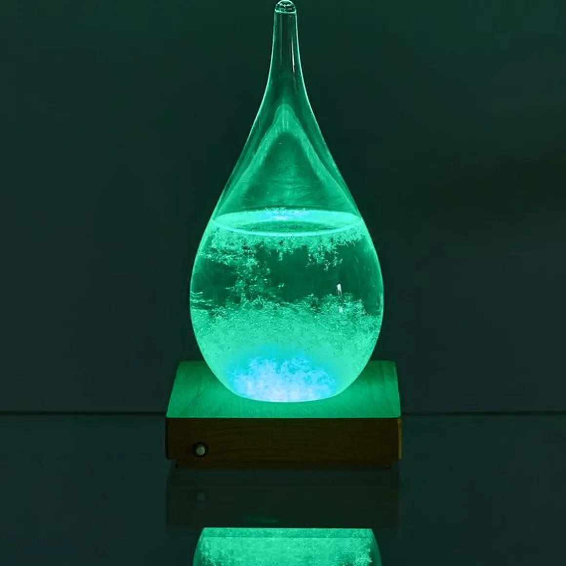 La Chaise Longue Déco-VERRE TEMPETE GOUTTE LED