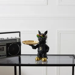 La Chaise Longue Déco-VIDE POCHES BOULEDOGUE RAPPER NOIR
